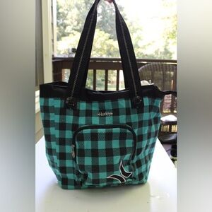 Hurley checkered tote bag